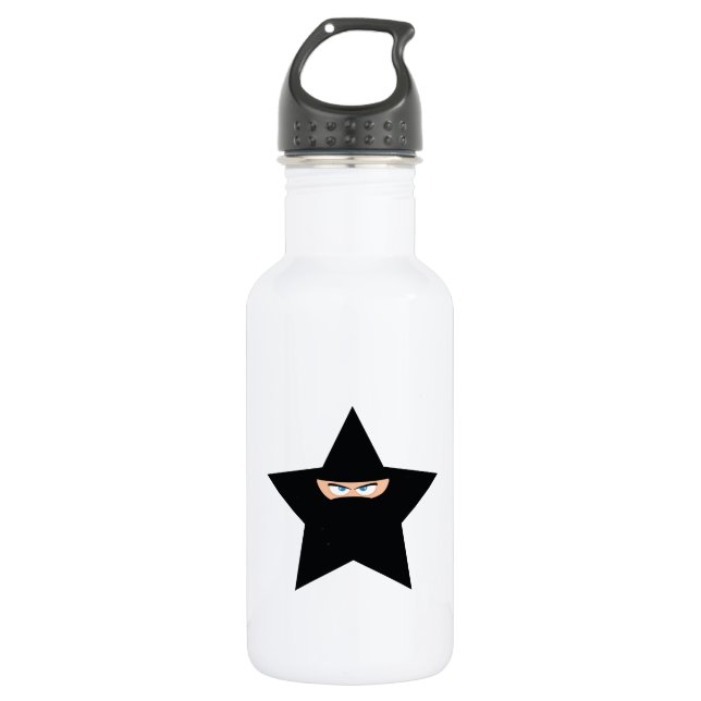 Ninja Star Stainless Steel Water Bottle (Front)