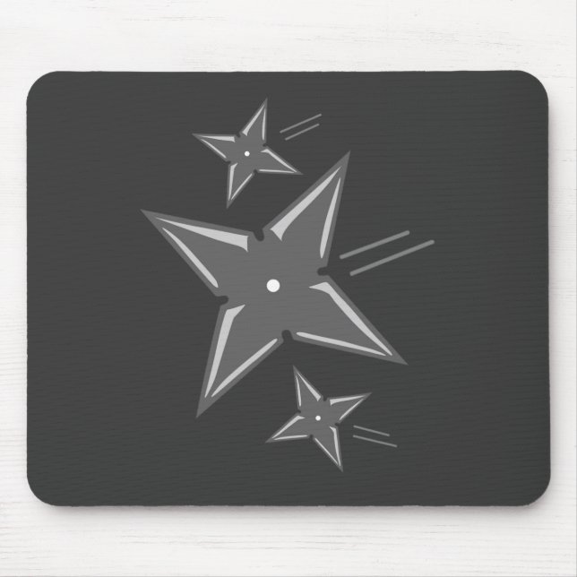 Ninja Stars Mouse Pad (Front)