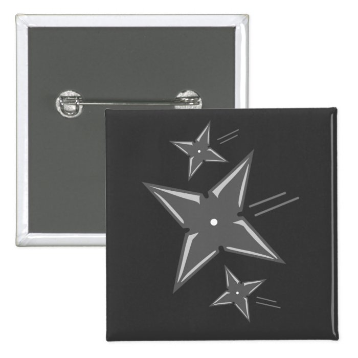 Ninja Stars Pinback Buttons