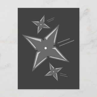 Ninja Stars Postcard