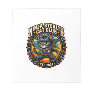Ninja Stealth Cat Cat Mom Gift Idea - Ninja Stealt Notepad