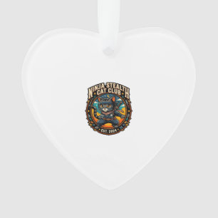 Ninja Stealth Cat Cat Mom Gift Idea - Ninja Stealt Ornament