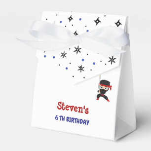 Ninja style kids birthday favor boxes