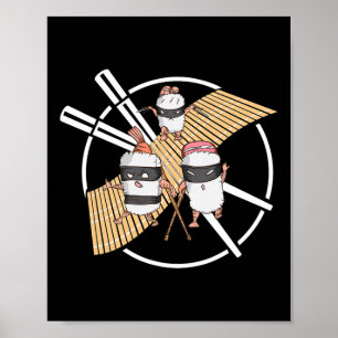 Ninja Sushi Begins A Rescue Mission Karate Poster