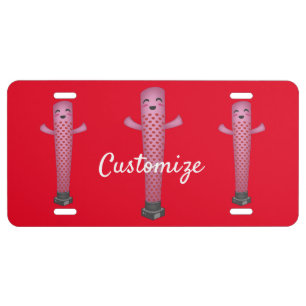 Ninja Swordswoman Silhouette Thunder_Cove License Plate