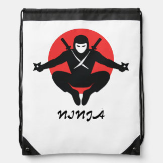 NINJA T-shirt Drawstring Bag