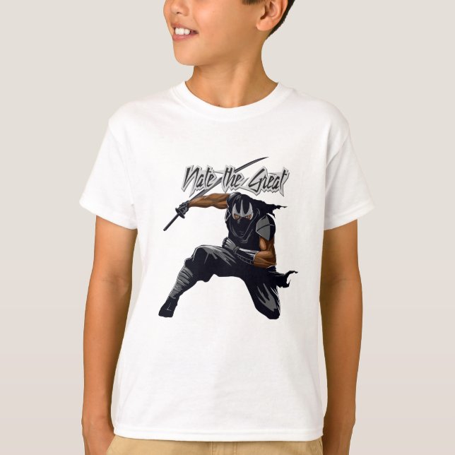 Ninja T-shirt for boys. Great birthday gift. (Front)