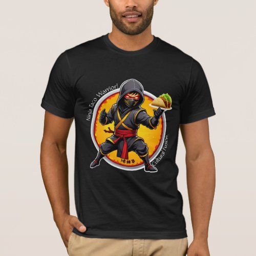 Ninja Taco Warrior Cultural Fusion T_Shirt