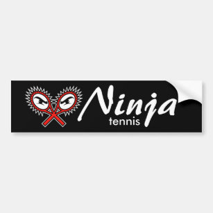 ninja tennis bumper sticker