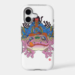 Ninja Tsukikage 忍者月景 iPhone 17 Case もう一つの日本アート ninja frog japanese 忍者 和風 イラスト 月 kimono 妖術 忍術 夜 moonlight night asian girl pop ポップ 着物 amphibian animal 蛙 カエル toad ガマガエル