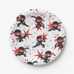 Ninja Warrior Birthday Party Paper Plates