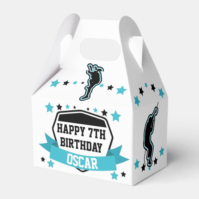 Ninja Warrior Boys Birthday Favour Box (Front Side)