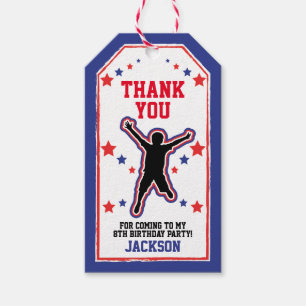 Ninja Warrior Boys Birthday Gift Tags