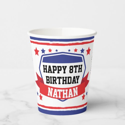 Ninja Warrior Boys Birthday Party Paper Cups