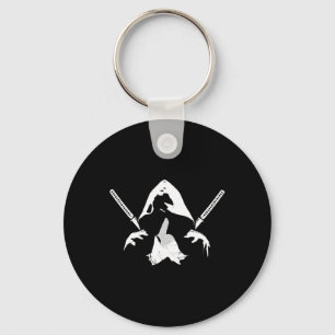 Ninja Warrior Bushido Samurai Sword Fighter Martia Keychain