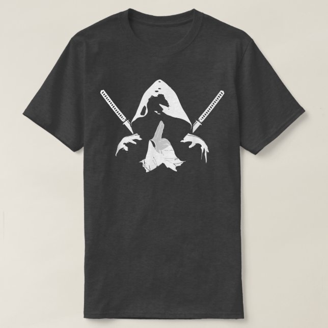 Ninja warrior bushido samurai sword fighter martia T-Shirt (Design Front)