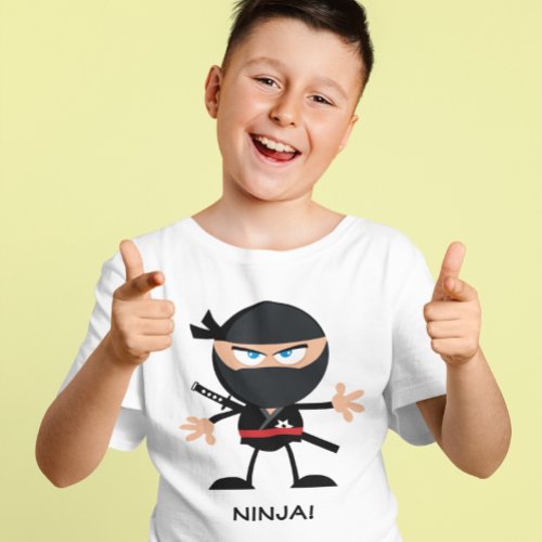 Ninja Warrior Cartoon T_Shirt