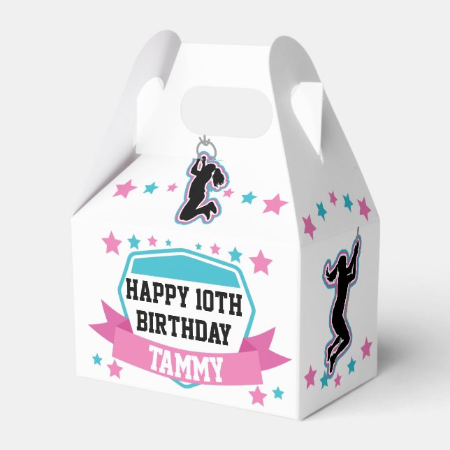 Ninja Warrior Girls Birthday Favour Box (Front Side)
