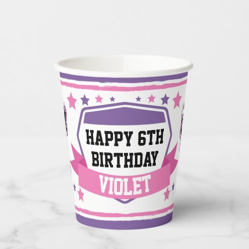 Ninja Warrior Girls Birthday Party Paper Cups