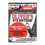 Ninja Warrior Karate Kid Birthday Party Invitation Ninja Warrior Karate Kid Birthday Party Invitation
