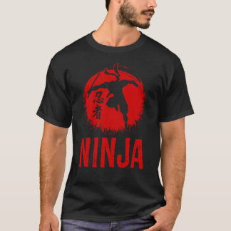 Ninja Warrior Red Moon Ninja In Training Japanese T-Shirt