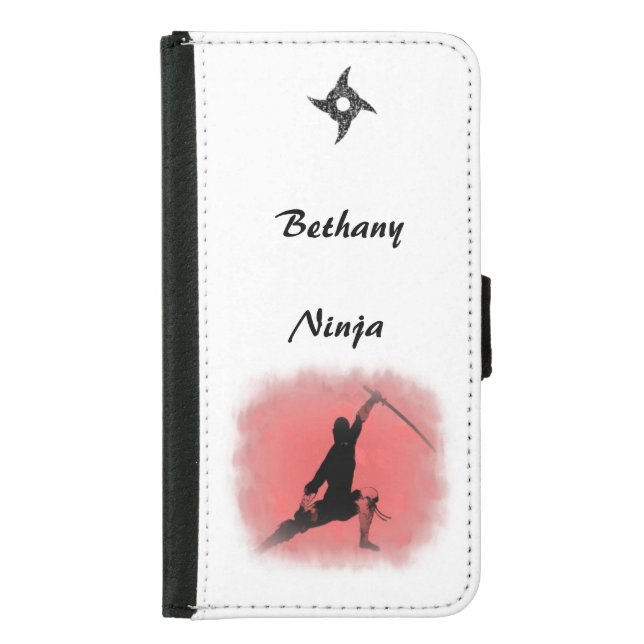 Ninja Warrior  Samsung Galaxy Wallet Case (Front)