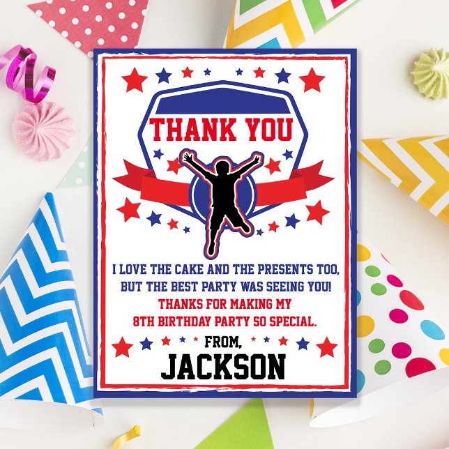 Ninja Warrior Thank you Postcard (Creator Uploaded)