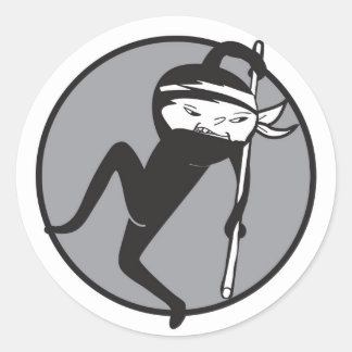 Ninja White Belt Stickers