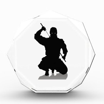 Ninja With Sword Acrylic Award by customvendetta at Zazzle