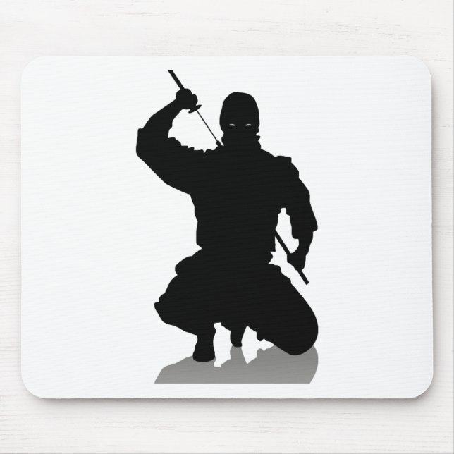 Ninja with Sword Mouse Pad (Front)