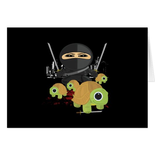 Ninja with Turtles Cards (Front Horizontal)