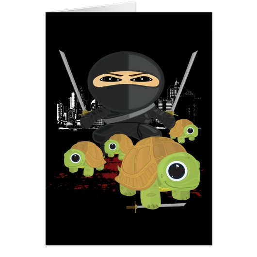Ninja with Turtles Cards (Front)