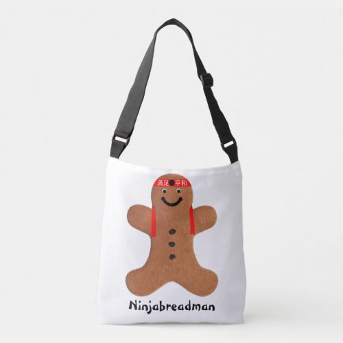 Ninjabreadman biscuit cookie crossbody bag