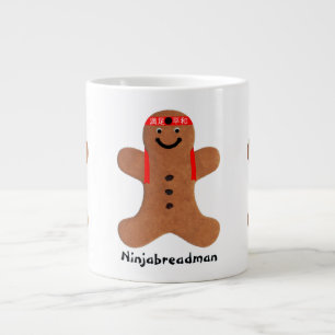 Ninjabreadman biscuit (cookie) giant coffee mug