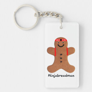 Ninjabreadman biscuit (cookie) keychain