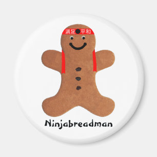 Ninjabreadman biscuit (cookie) magnet