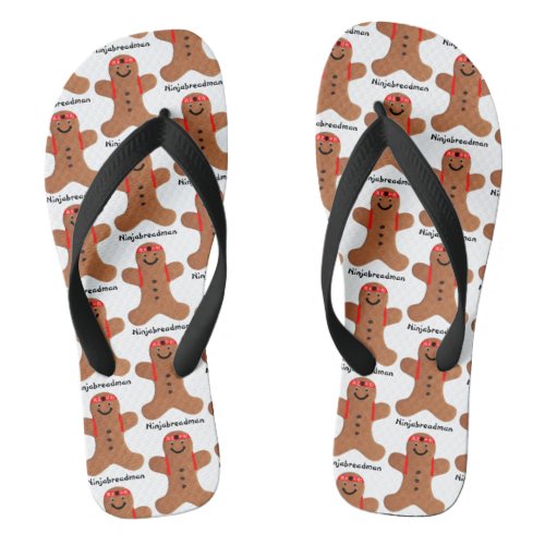 Ninjabreadman biscuit flip flops