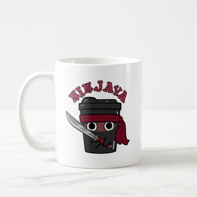 Ninjava Funny Ninja Java Coffee Pun  Mug (Left)
