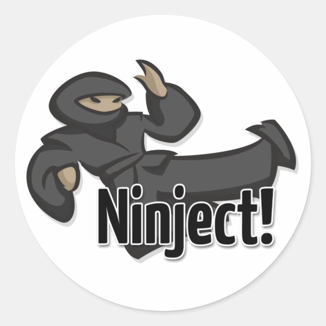 Ninject Flying Kick Sticker (Front)