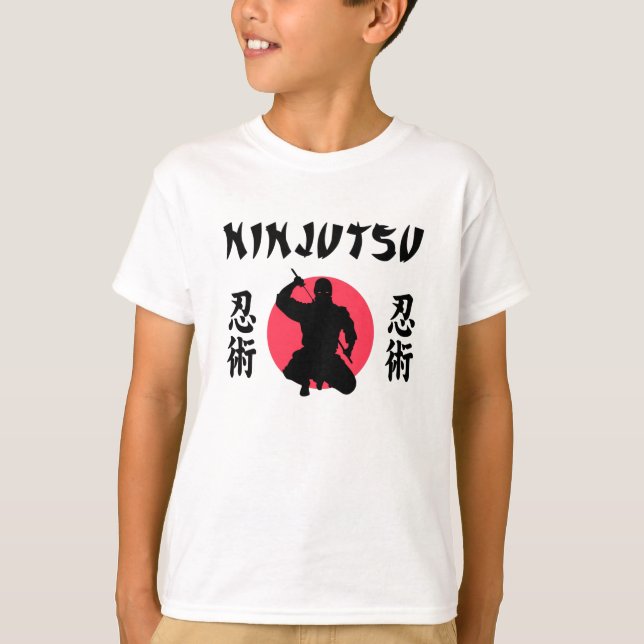 Ninjutsu Rising Sun   T-Shirt (Front)