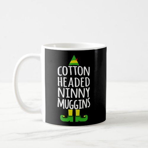 Ninny Muggins Cotton Headed Funny Christmas Elf Coffee Mug