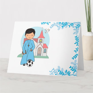 Niño Primera Comunión Fútbol Card