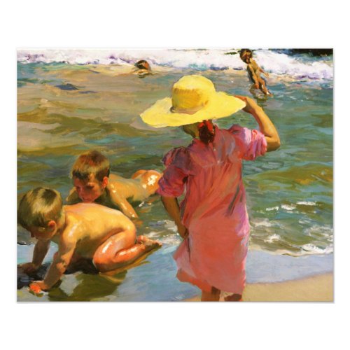 Ninos A La Orilla Del Mar by Joaquin Sorolla Photo Print