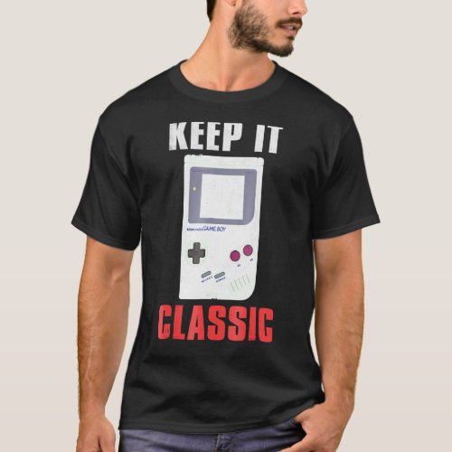 Nintendo Game Boy Keep It Classic Gamer Graphic T_Shirt