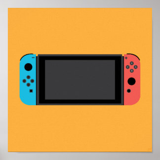 Nintendo Switch(Neon Blue/Red) Poster