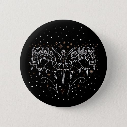 Ninth Day of Chrismas Button Pinback