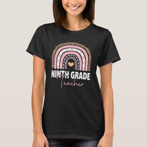 Ninth Grade Teacher   Team 9th Grade Squad Rainbow T_Shirt