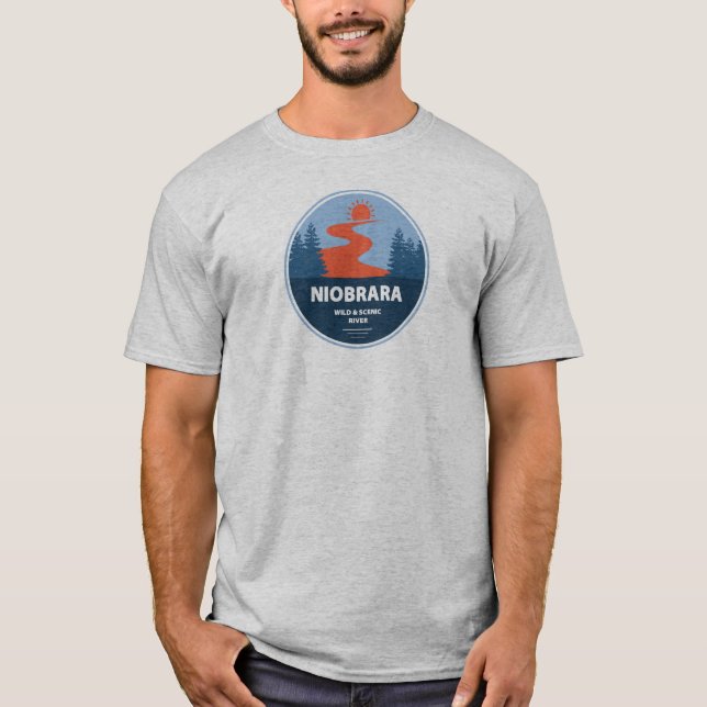 Niobrara Wild And Scenic River Nebraska T-Shirt (Front)