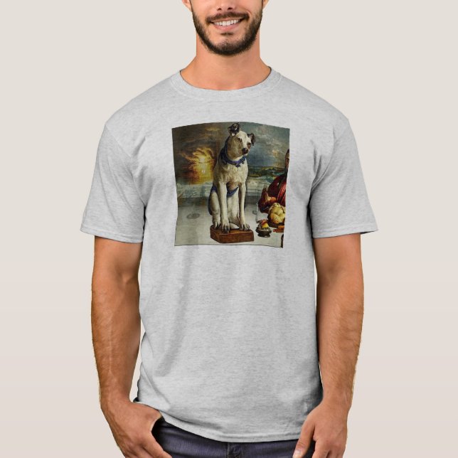 Nipper, The RCA Dog Last Supper T-Shirt (Front)