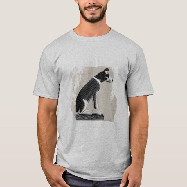 Nipper, The RCA Dog Sketch Art T-Shirt (Front)